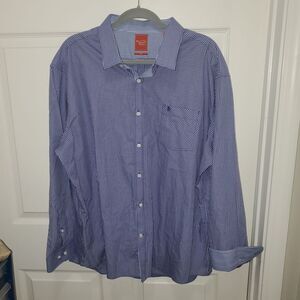 Original Penguin Navy Checkered Dress Shirt